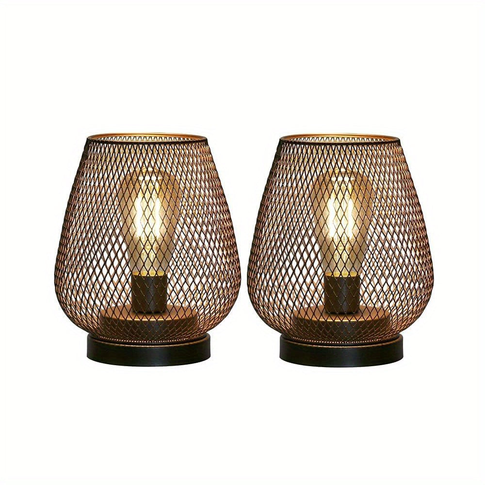 RusticMesh Table Lamp Set – Industrial Style and Atmospheric Lighting