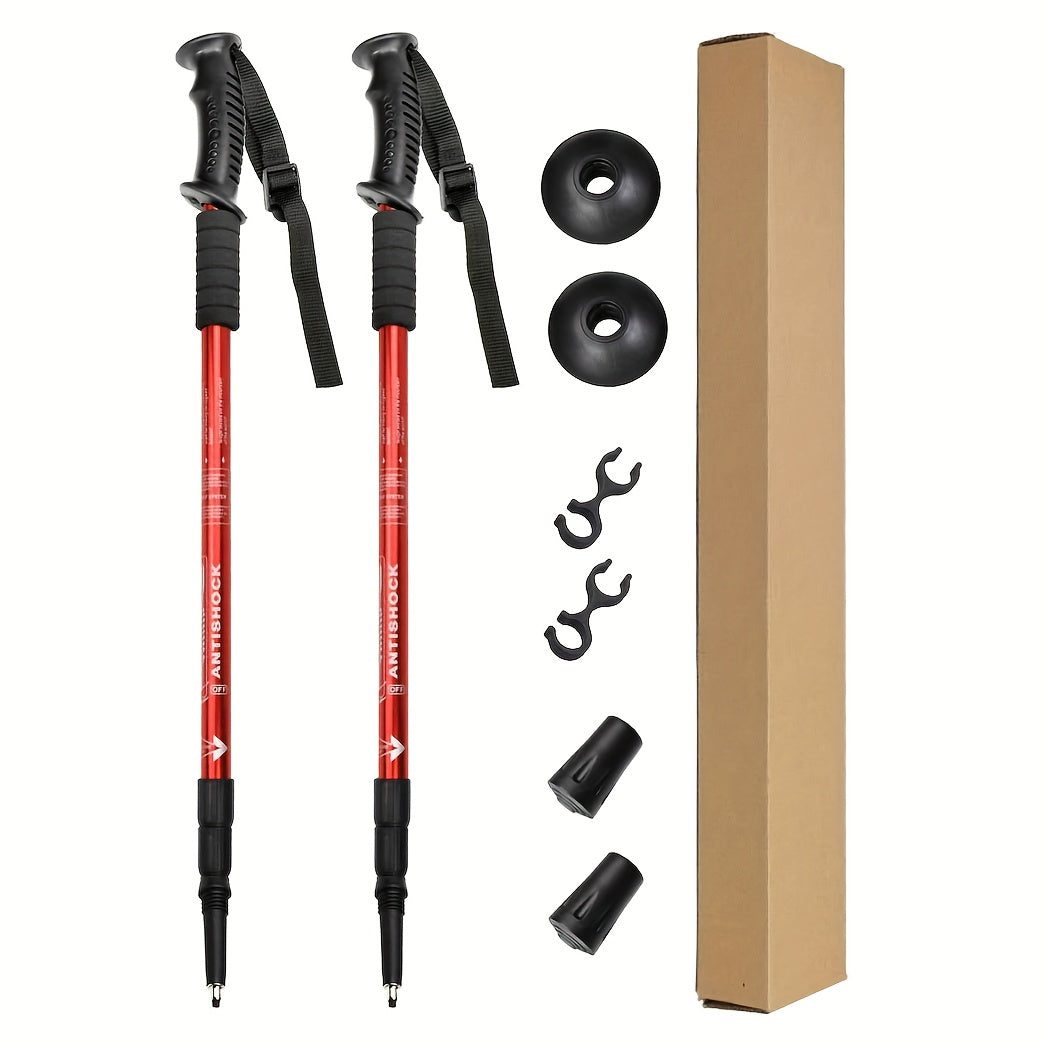 Lightweight Aluminium Trekking Poles – Adjustable and Shock-Absorbing for Adventurous Hikers