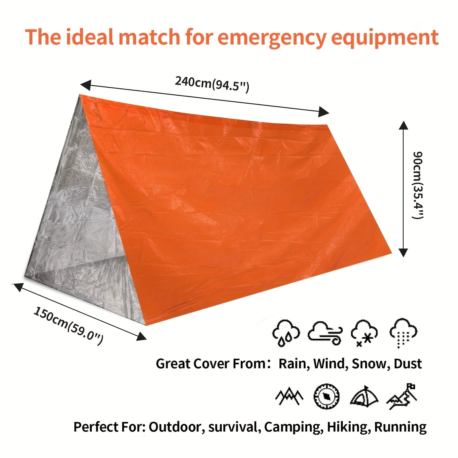 Survivor Emergency Tent - Waterproof Emergency Shelter for 2 People