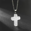 Necklace with Cross made of Natural Gemstones – Seraphina