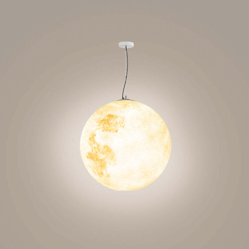 LED Outdoor Pendant Light - Gold Metal & Resin