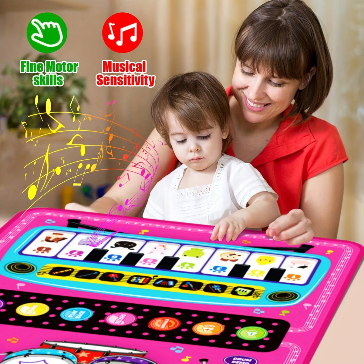 Colourful Music Play Mat - For a Creative Musical Experience