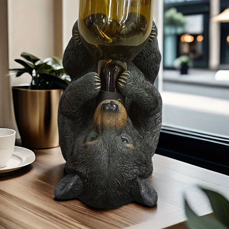 Bear Wine Bottle Holder – A Playful Addition to Your Wine Collection