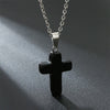 Necklace with Cross made of Natural Gemstones – Seraphina