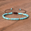 Braided Bracelet with 2.4 mm Natural Stone Beads – Seraphina