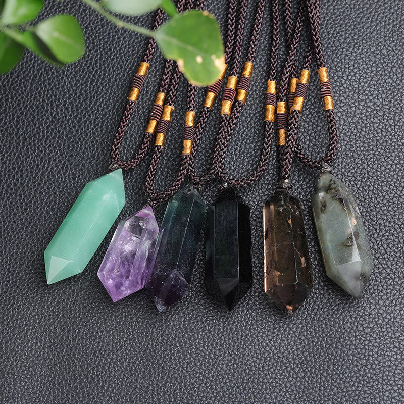 Natural Crystal Amethyst Healing Necklace – Lyra