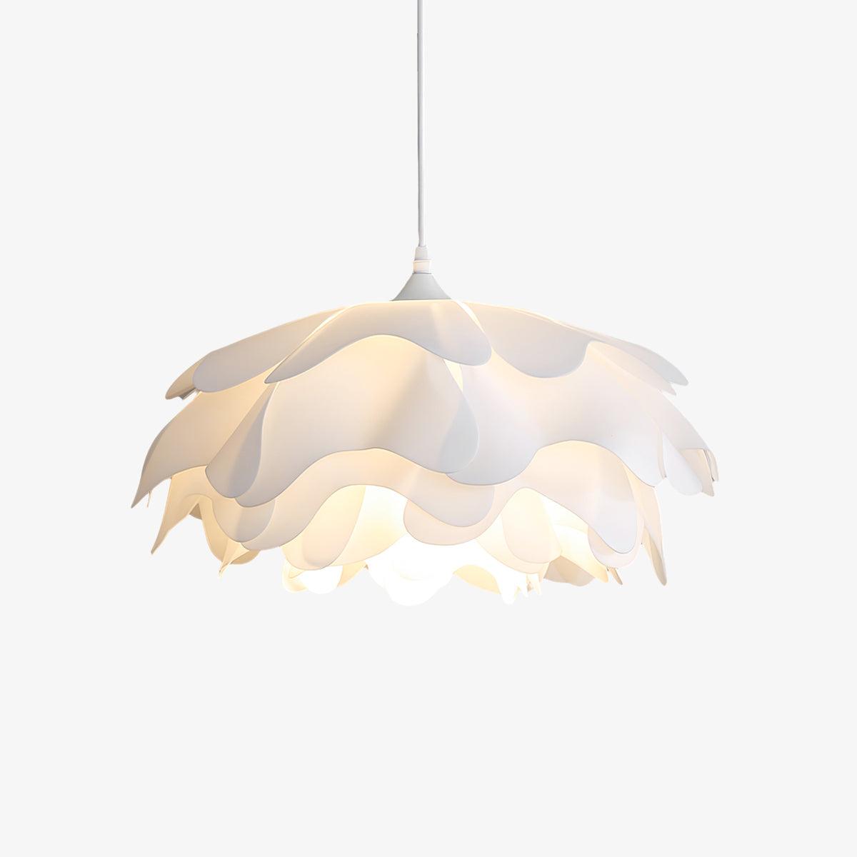Flower-Shaped Pendant Light - White Pendant Light