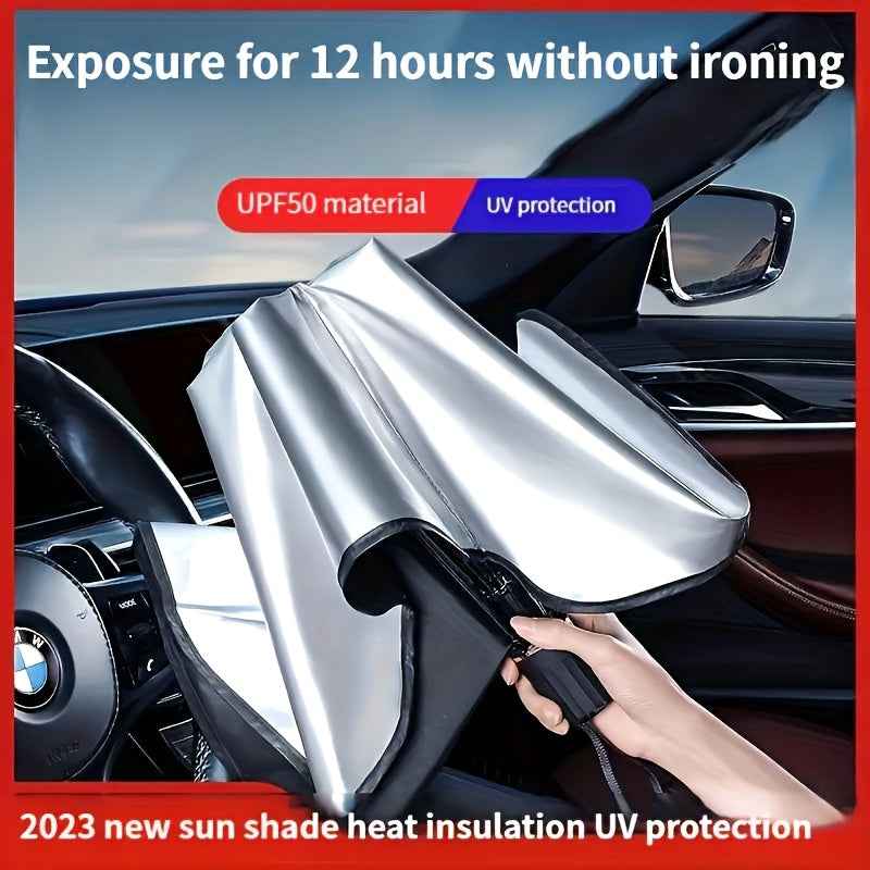 Compact Foldable Sunshade – Effective Windscreen Protection