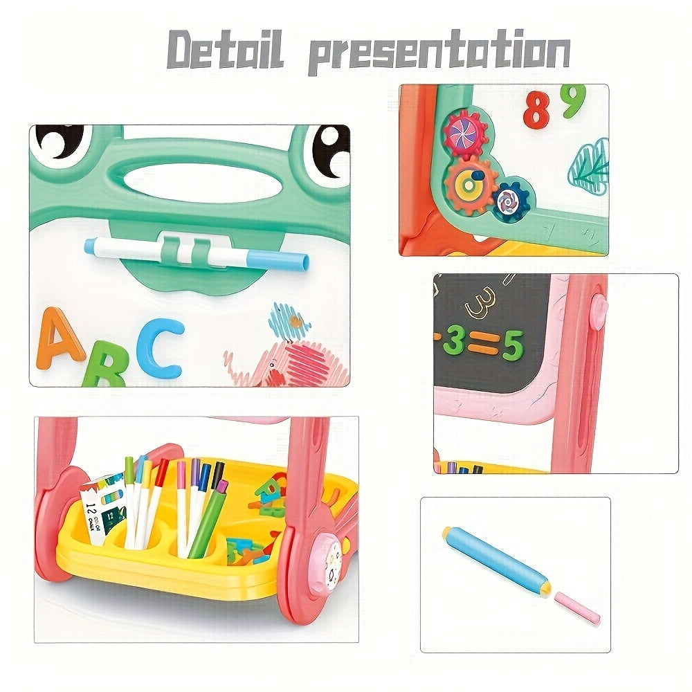 Double-Sided Children's Drawing Board – Magnetic with Educational Features for Learning and Playing