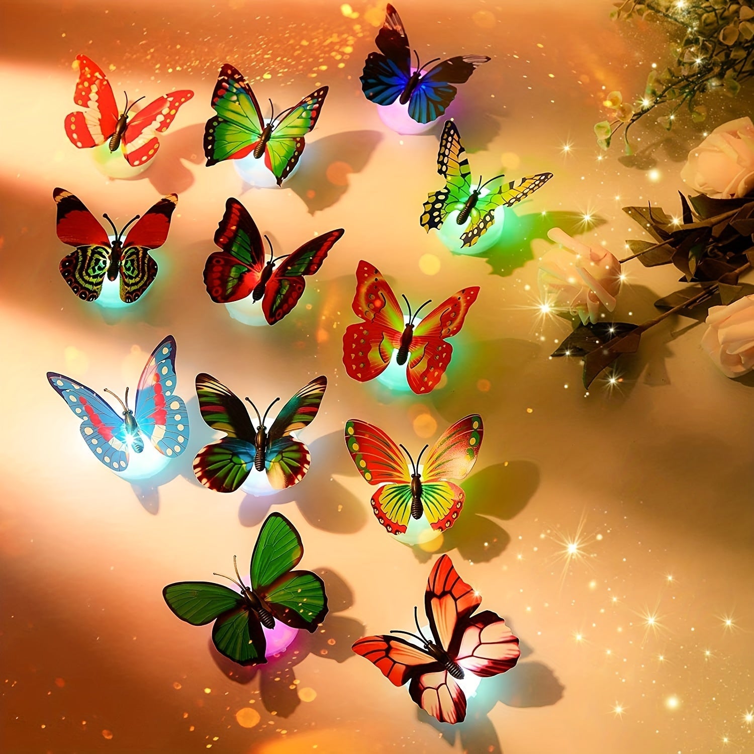 ButterflyGlow LED Lamps - Magical 3D Butterfly Ambient Lighting