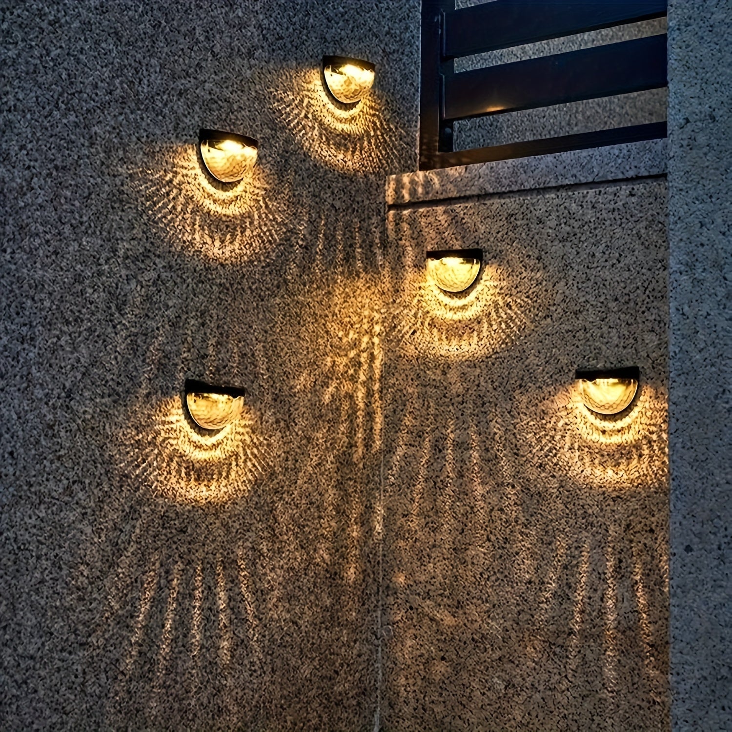 SolarGlow Half-Round LED Fence Lighting – Elegant and Durable