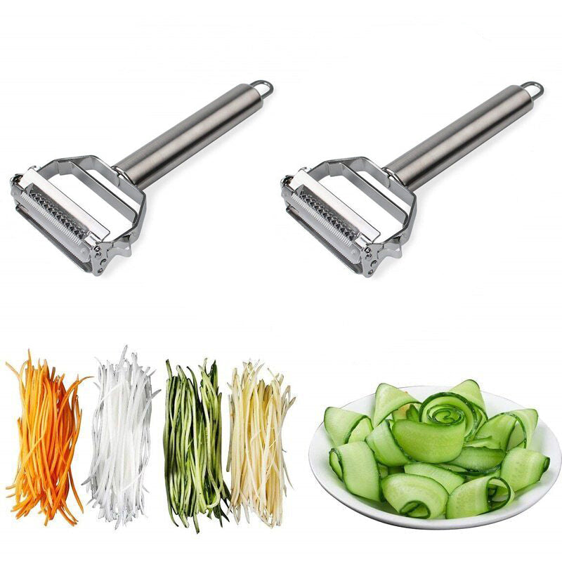 Sandsberg | Ultra-Sharp Stainless Steel Multi-Function Vegetable Peeler & Julienne Cutter