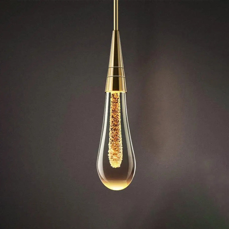 Drop-shaped Wall Light with Warm Glow - Solena