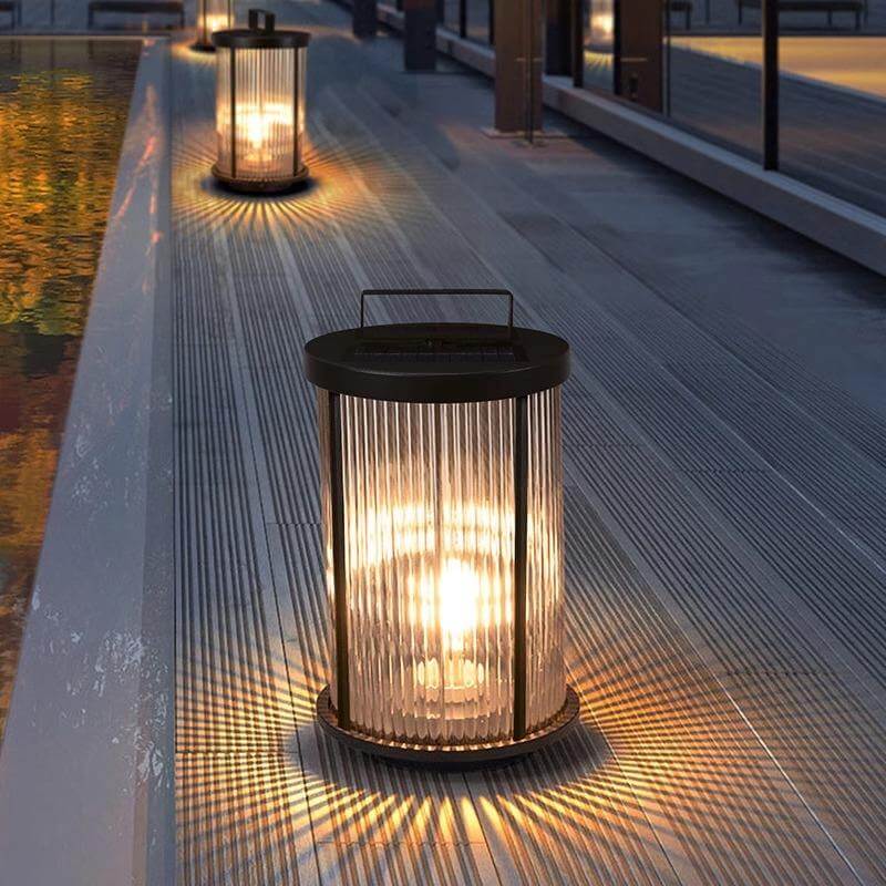 Crystal Glass Outdoor Lamp - Solar Energy