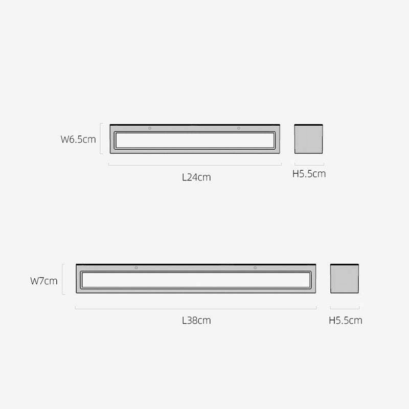 LED Outdoor Wall Light - Right Angle Design