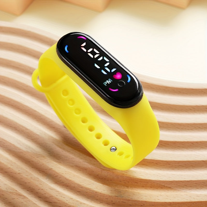 Glowing Children's Watch - Colourful LED Display and Sporty Design