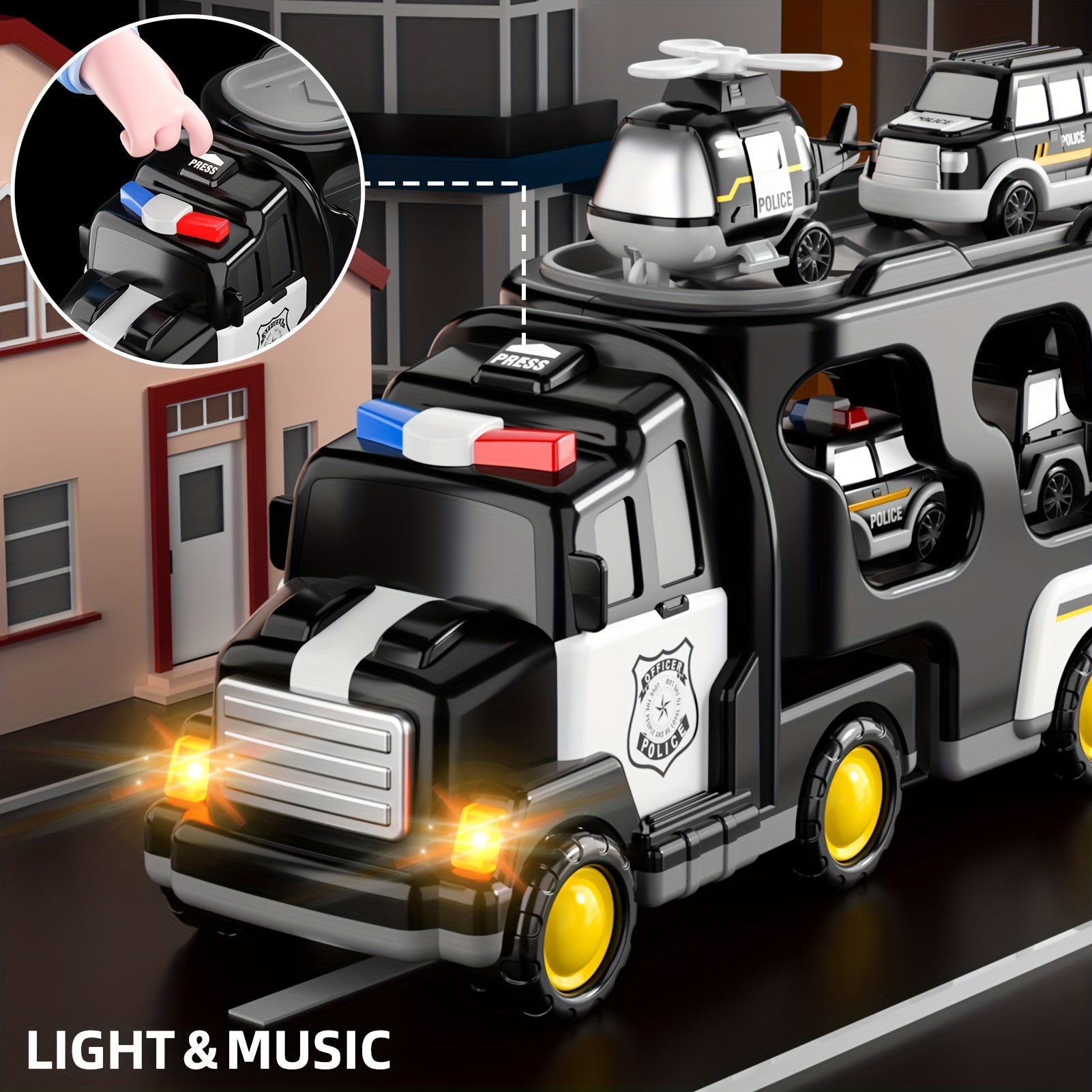 Police Playset with Lorry and Vehicles - For Excitement and Adventure
