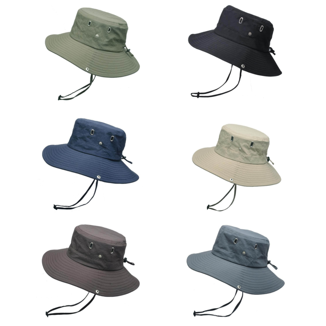 Water-Repellent Outdoor Bucket Hat with UV Protection – ShieldFlex Pro