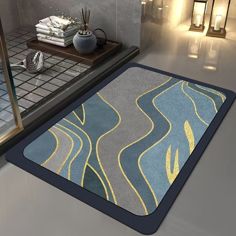 Luxury Geometric Bath Mat - For Stylish Bathrooms