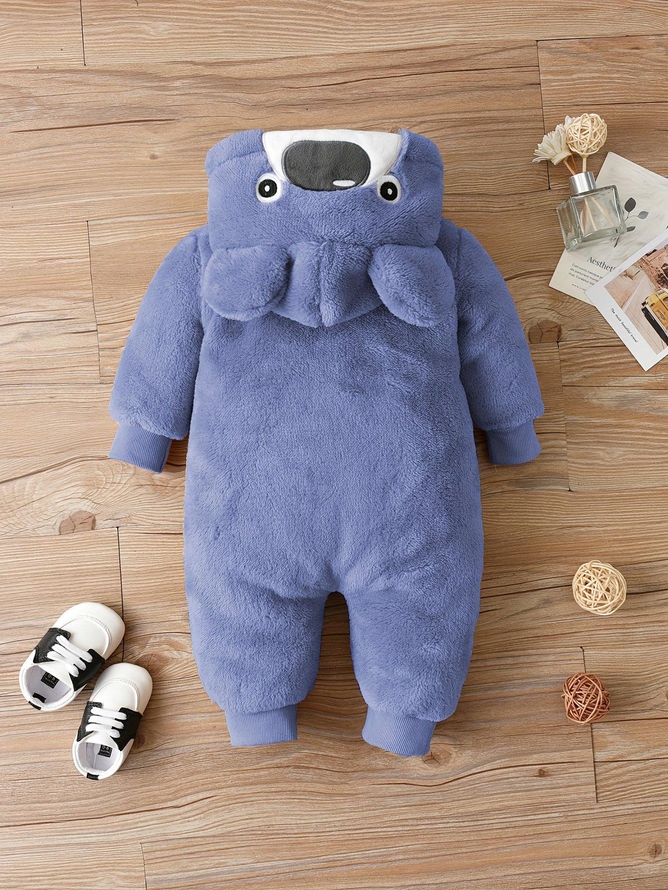 Bennie Bear Baby Romper - Warm and Cosy Jumpsuit for Outdoors