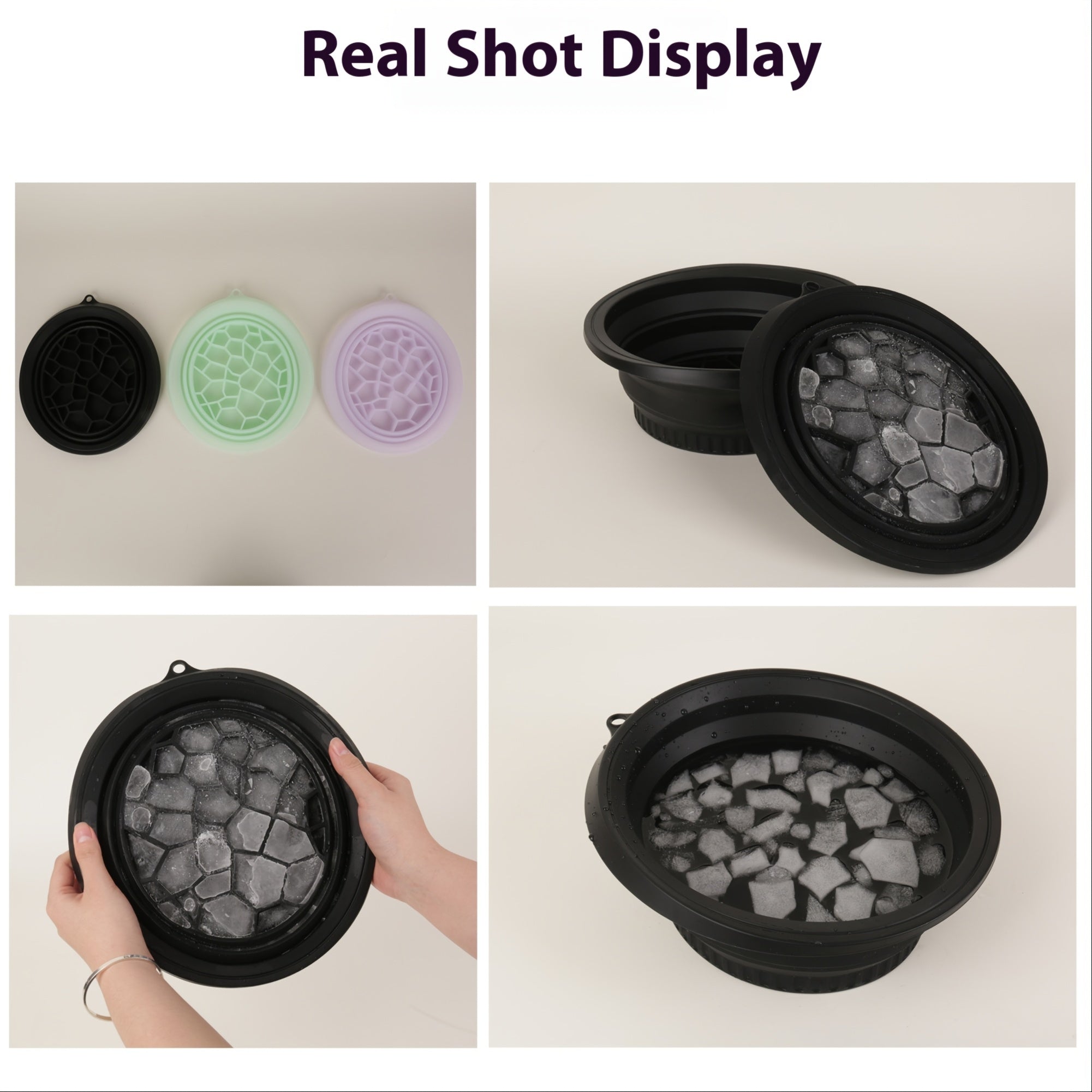 FlexiCool Silicone Ice Tray – Handy and Compact for Refreshing Baths