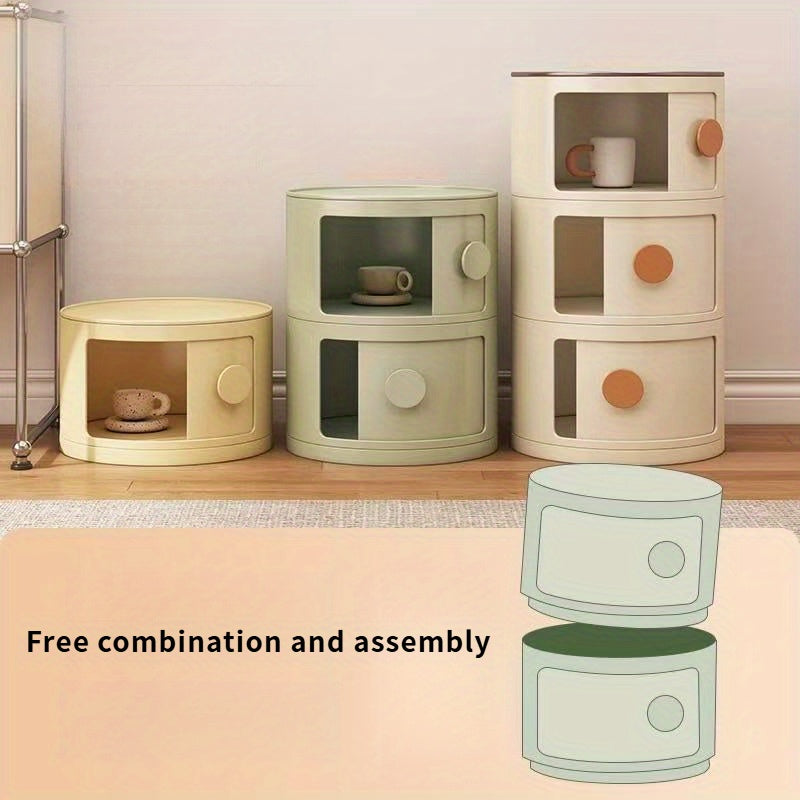 LumiStack Acrylic Bedside Table – Modern and Practical Storage