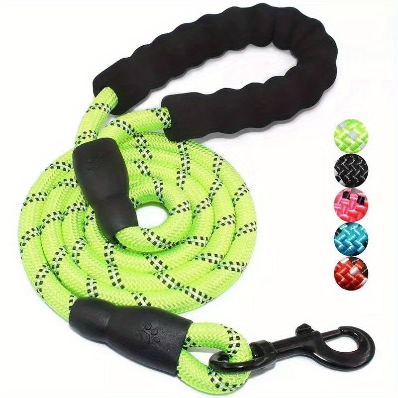 Reinforced Reflective Dog Lead with Padded Handle – Durable and Safe for Strong Dogs