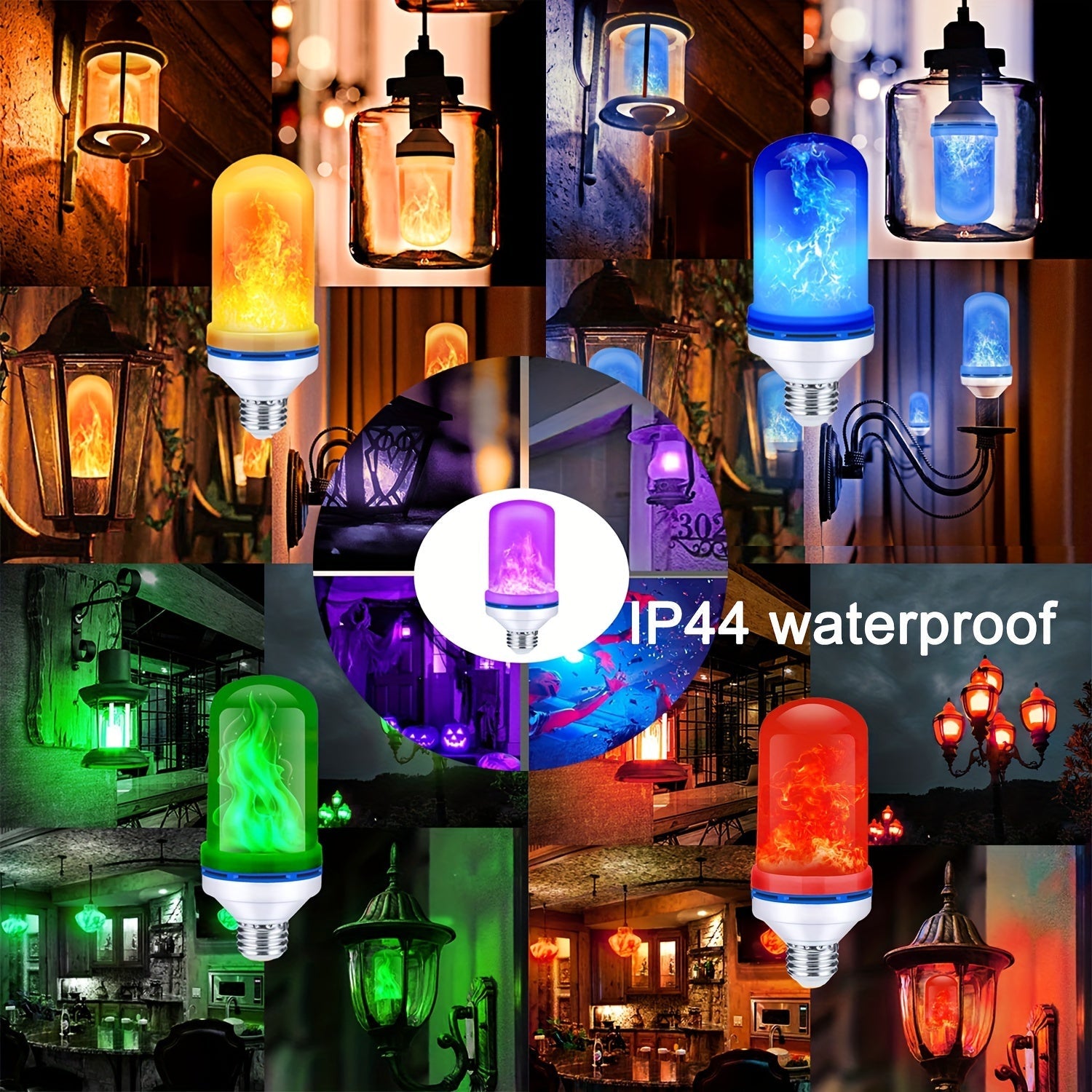 FlameGlow LED Lights - Magical Flame Effect in Two