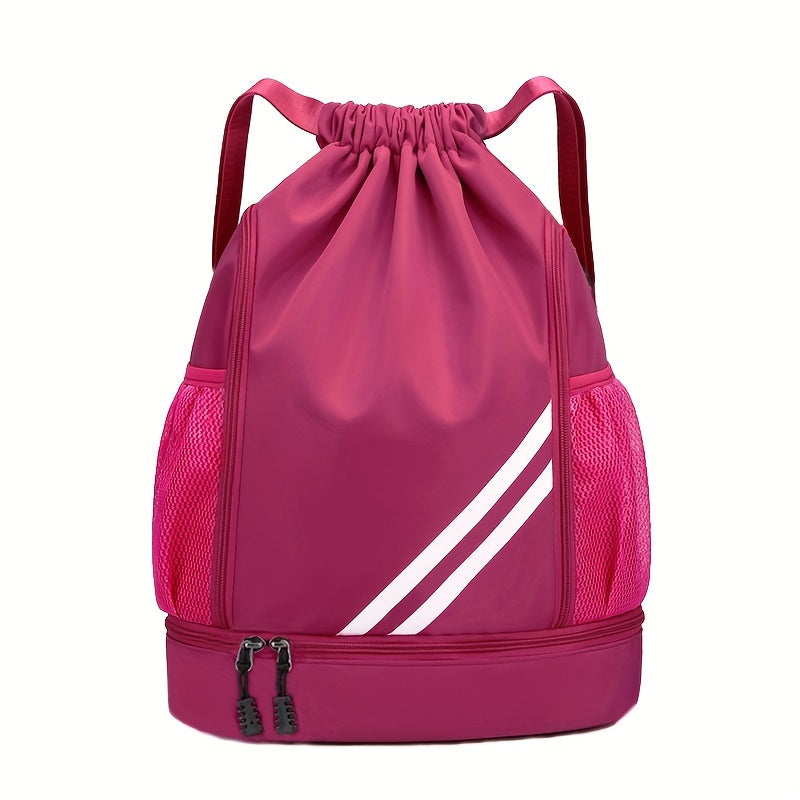 Stylish Nylon Gym Bag with Drawstring – Practical and Waterproof for Sports and Travel