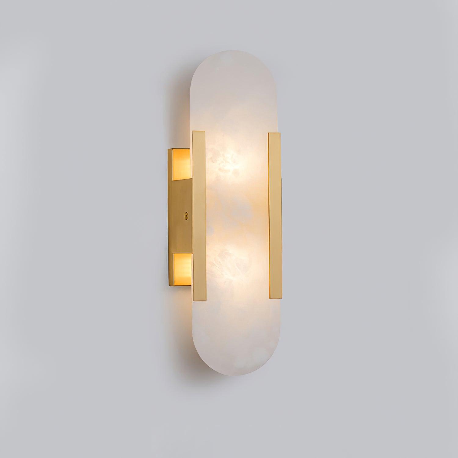 Modern Wall Lamp - Alabaster & Metal