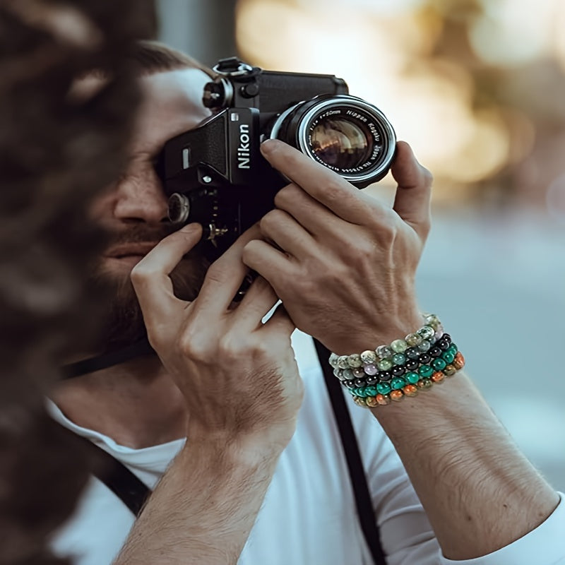 Gemstone Elegance Bracelet Set - For Natural Beauty