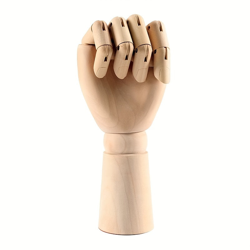 Nordic Creative Wooden Hand Model – Movable and Atmospheric Deco Object