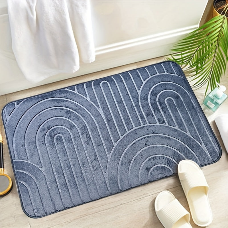 Geometric Non-Slip Bath Mat – Comfortable and Stylish for Your Bathroom