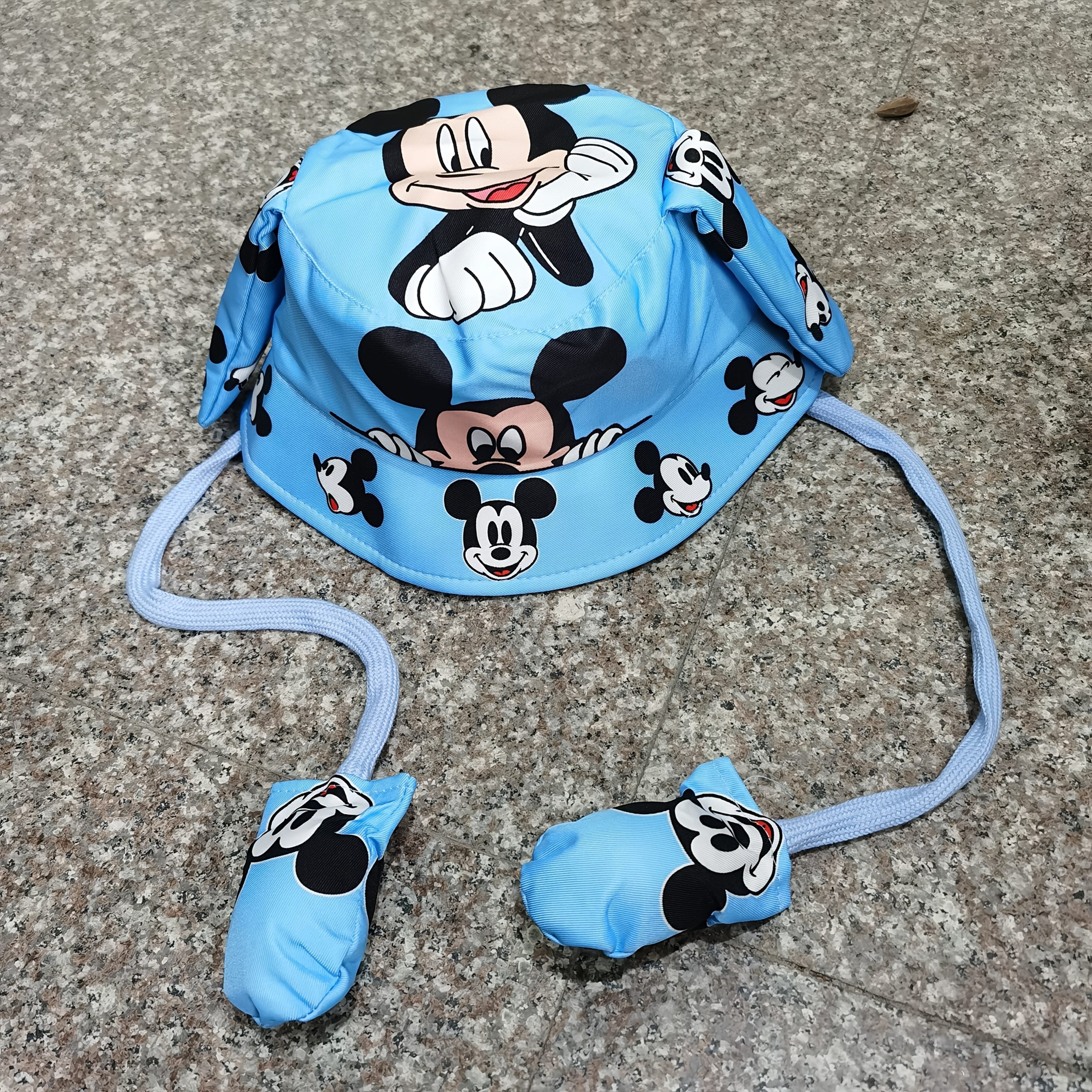 Moving Ears Fisherman Hat for Children – Cute Cartoon Stitch Design