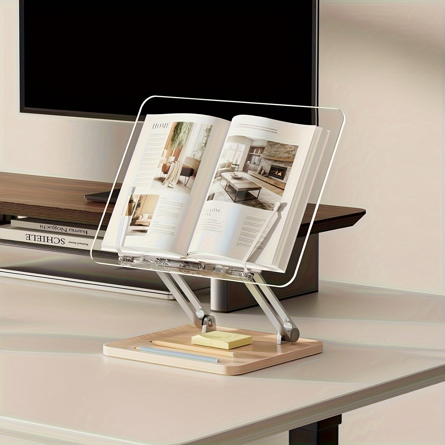 Ergonomic Acrylic Reading Stand – Adjustable and Stylish