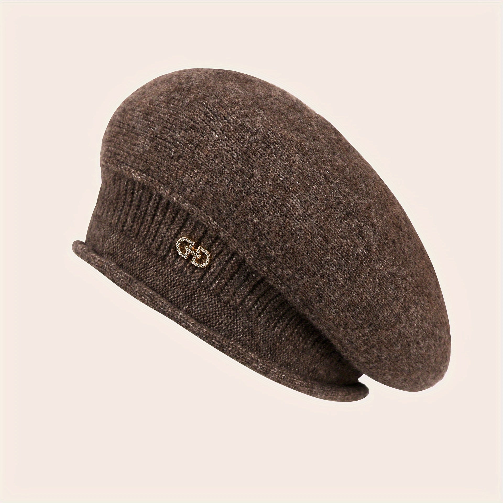 Chic Knitted Beret for Women - Elegance and Warmth for Winter