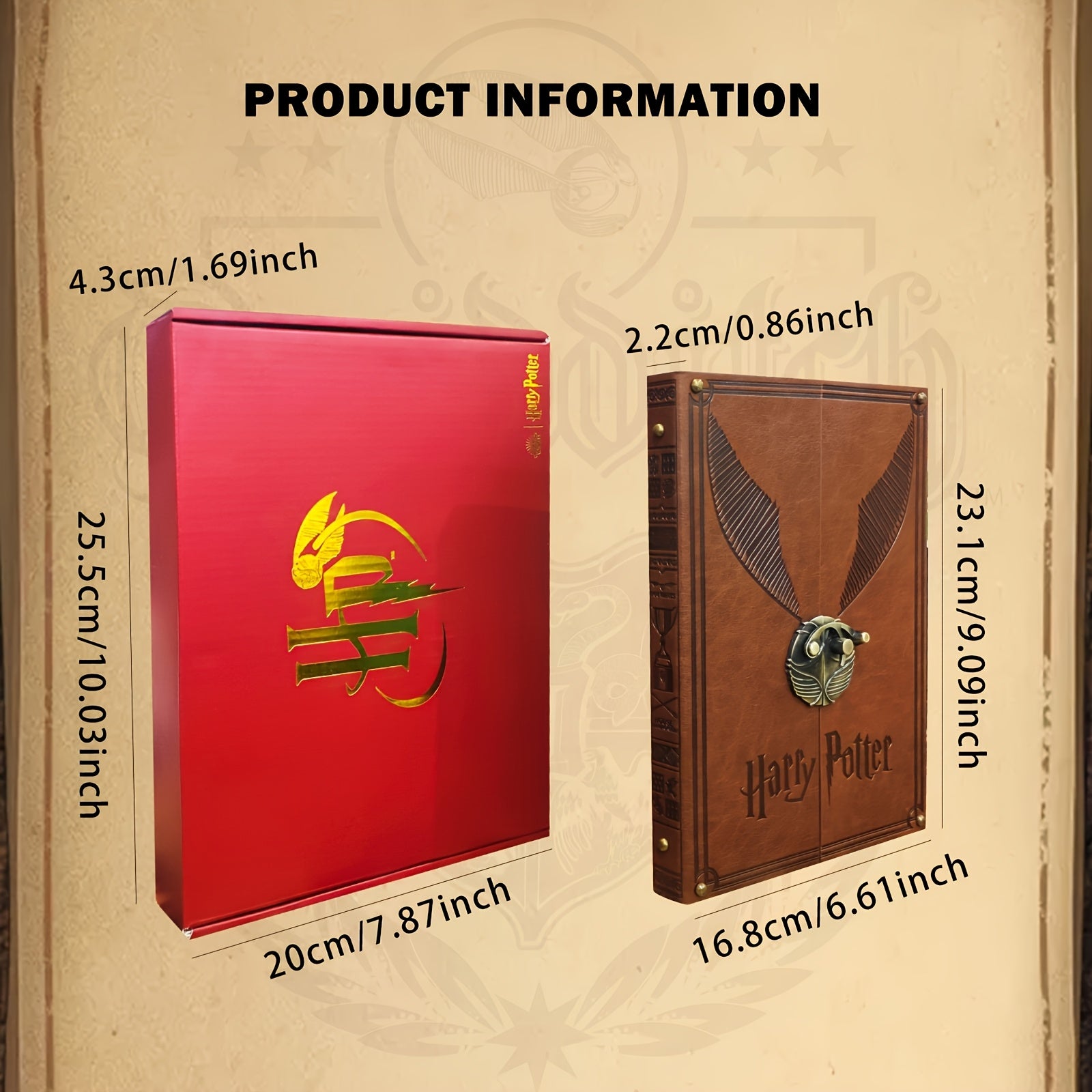 Magical Hardcover Notebook with Golden Ball – Perfect for Journals and Notes