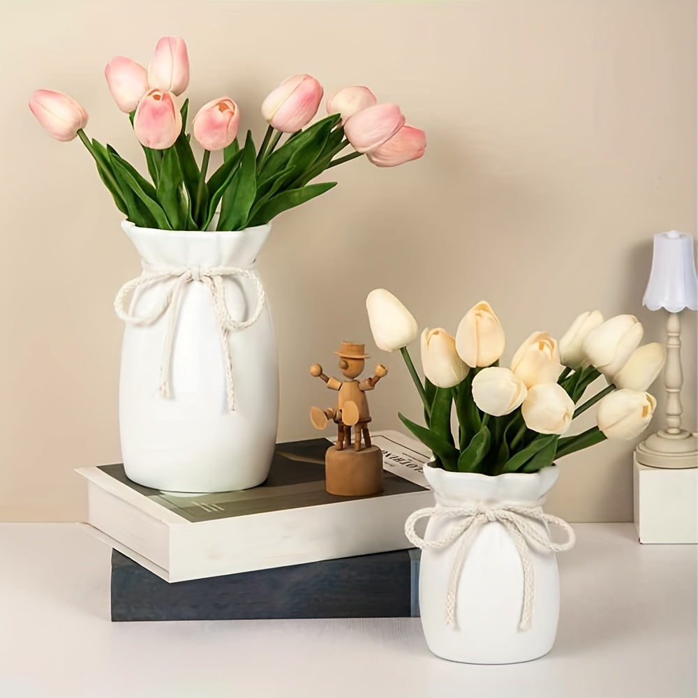 Bohemian Geometric Decorative Vase – Ideal for Spring and Easter Decorations