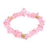 Stylish Bracelet Made of Natural Stones and Crystal Beads - Celine
