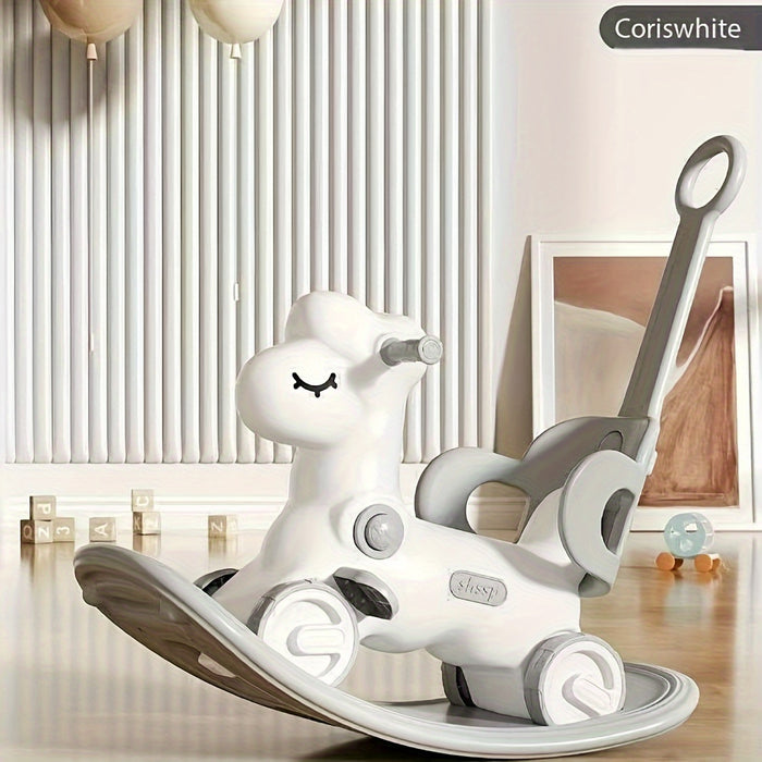 Twist & Ride: 2-in-1 Baby Rocking Horse and Balance Bike - Safe and Fun Toy