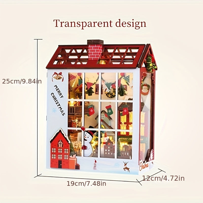 DIY Miniature Christmas House – 3D Puzzle Set for Christmas and Festive Decoration