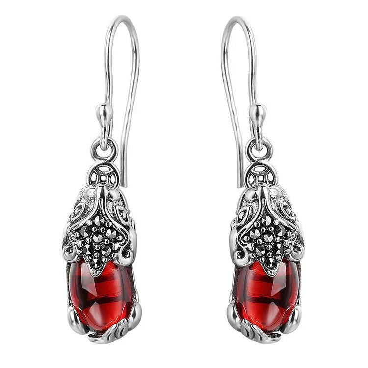 Silver Earrings with Mythical Creature – Aelora