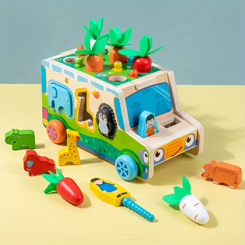 Educational Farm Play Vehicle - Animals and Vegetables in Action