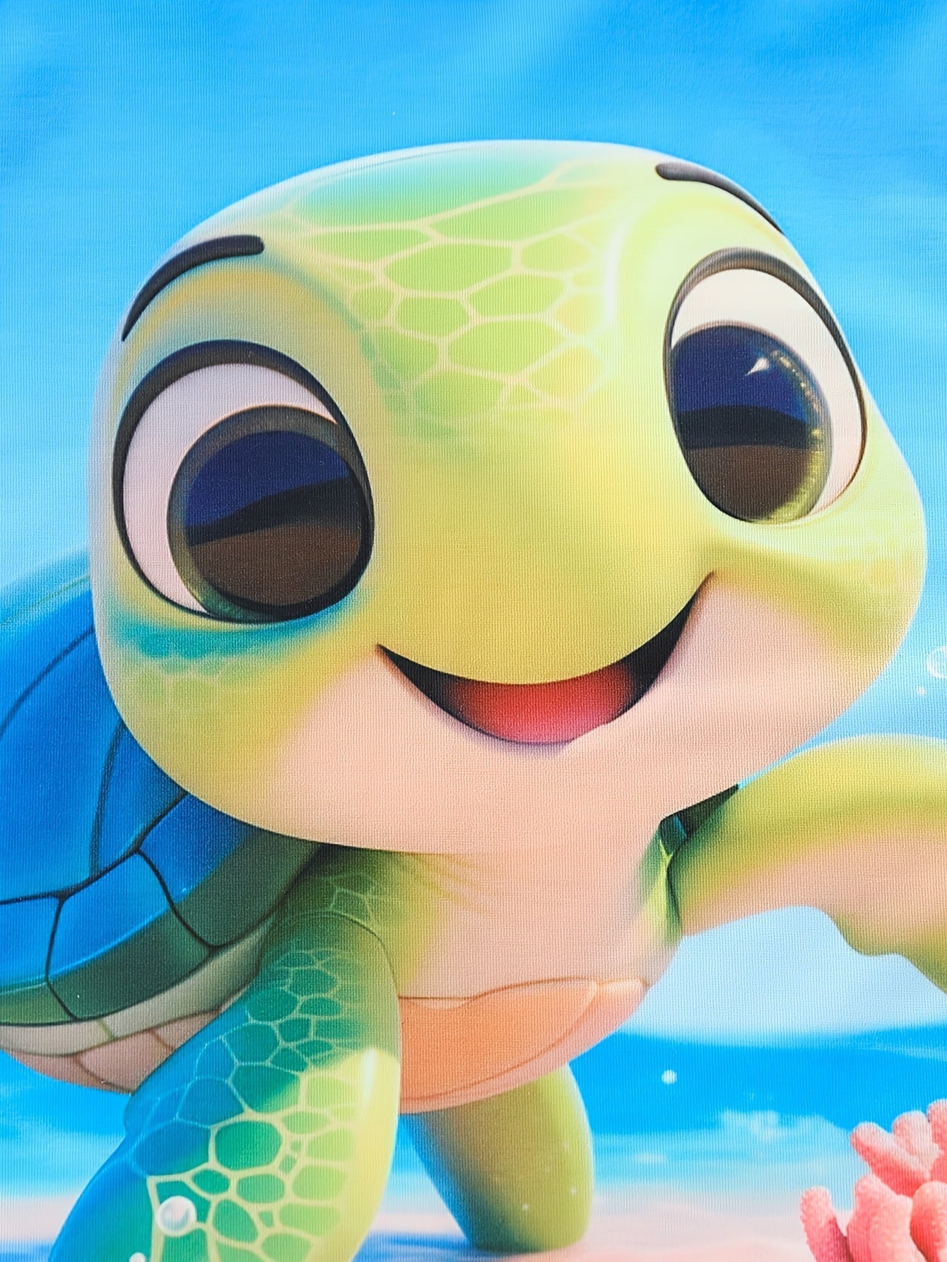 Turtle Print Summer Set – Casual T-Shirt and Shorts for Boys