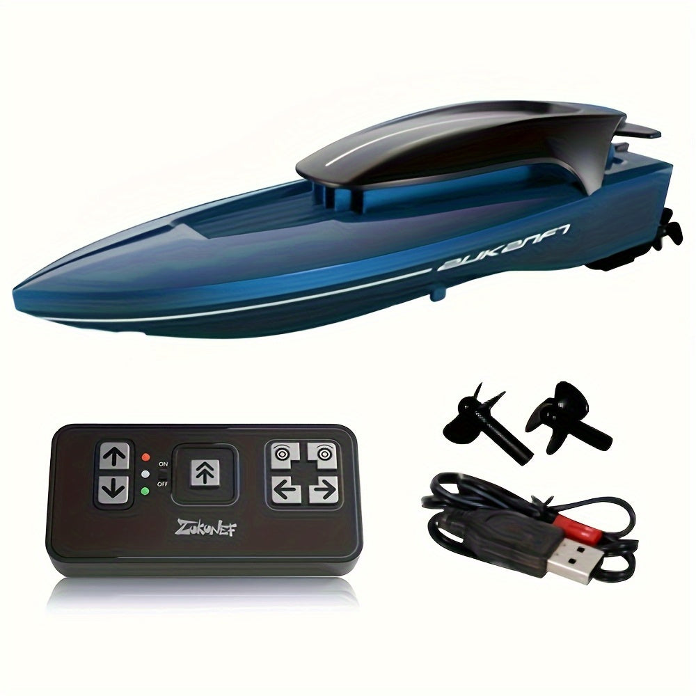 Water Mini Toy Boat – Remote Controlled with LED Lighting