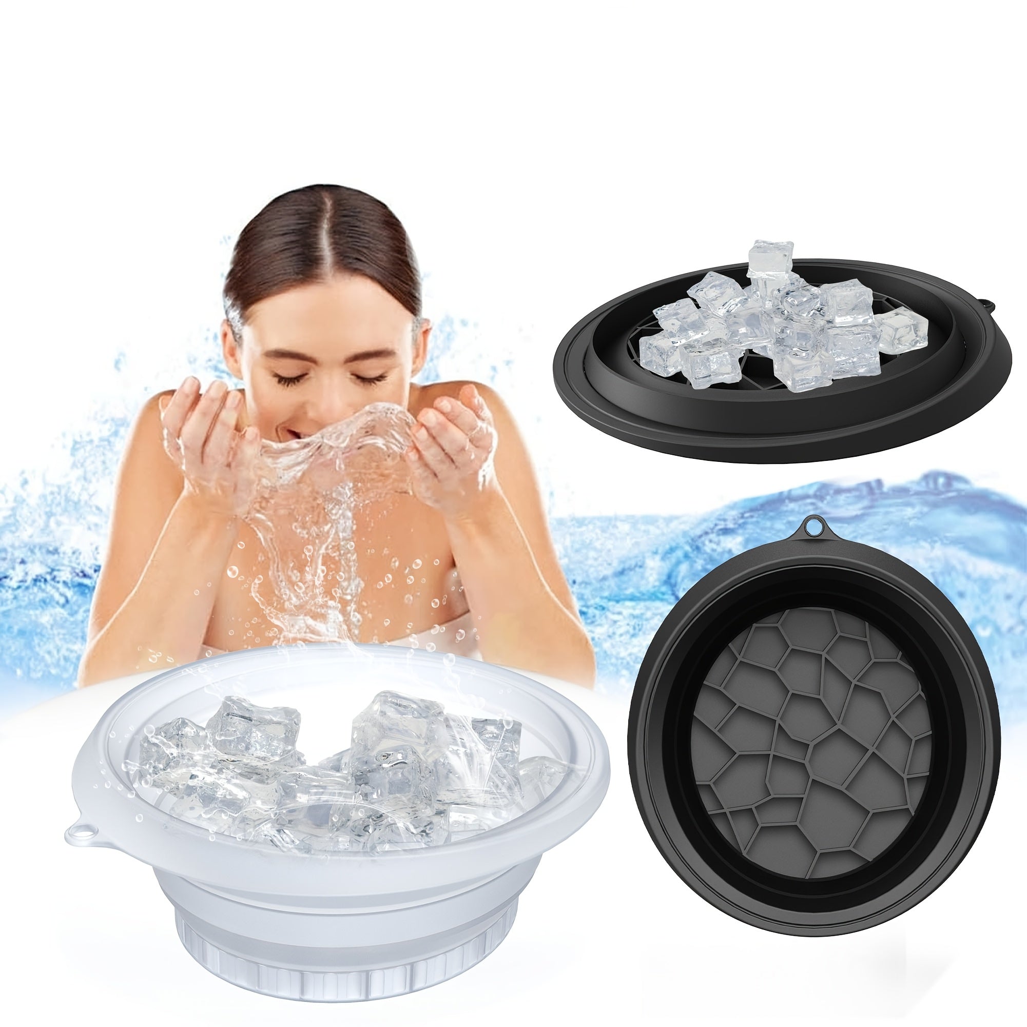 FlexiCool Silicone Ice Tray – Handy and Compact for Refreshing Baths