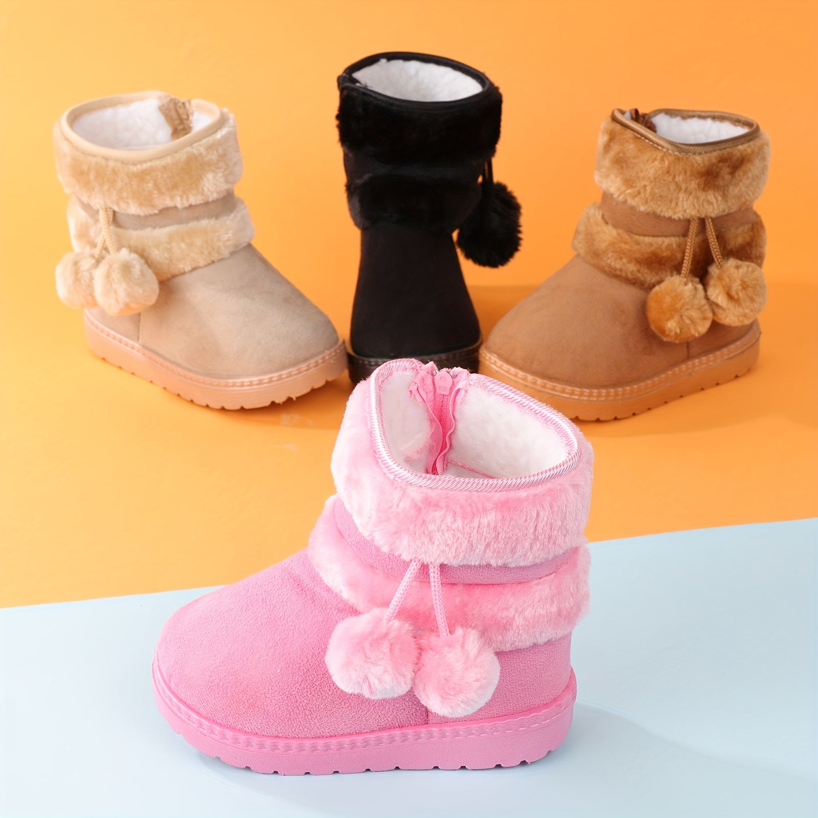 Cute Plush Boots for Girls - For Warmth and Comfort