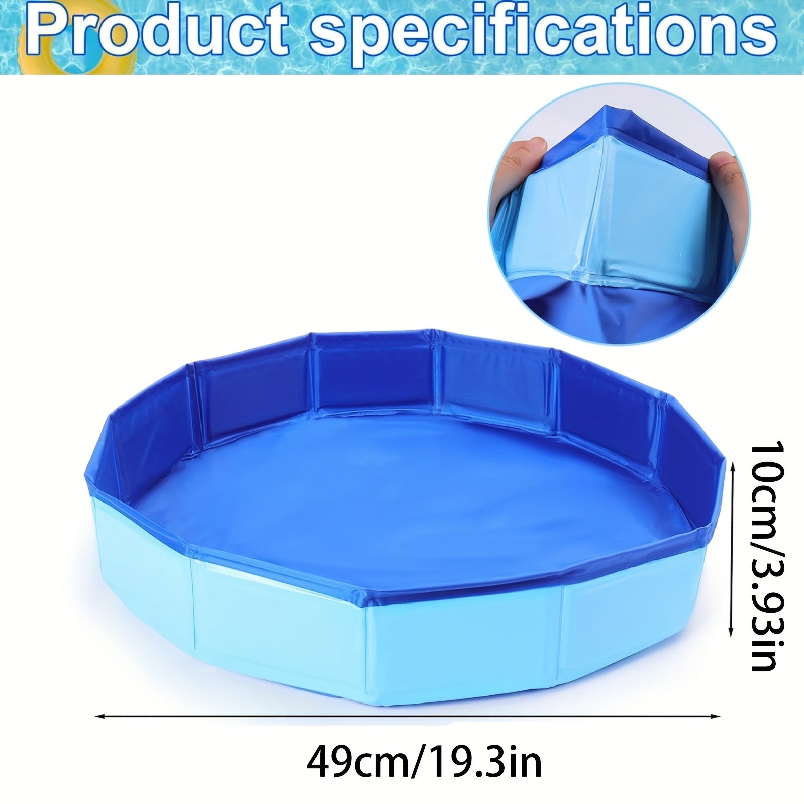 Portable Foldable Foot Bath – Easy Entry Foot Washer for the Pool