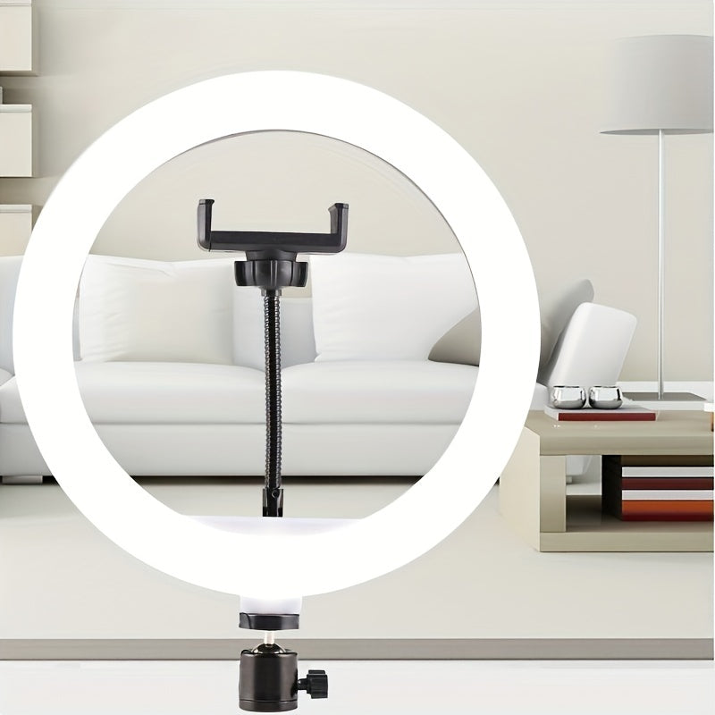 LED Ring Light with Tripod and Phone Holder - For Perfect Selfies and Video Recordings