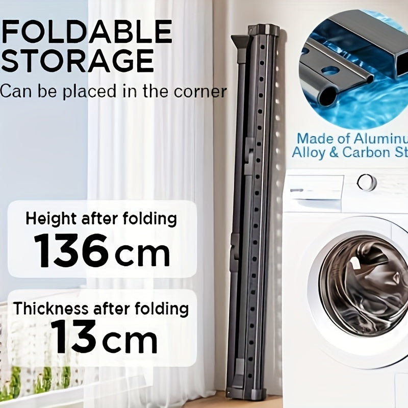 FlexiDry Clothes Drying Rack – Foldable and Spacious with 36 Windproof Holes